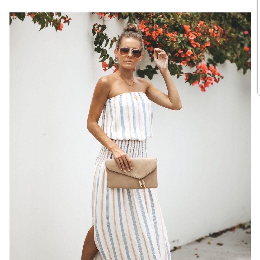 Vici strapless dress